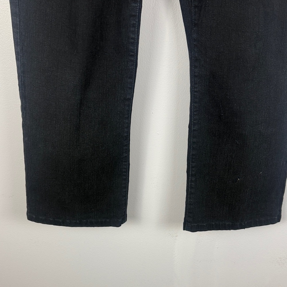 NYDJ Classic Black Slimming Lift Tuck Technology Straight Leg Jeans Size 12P - Picture 7 of 12